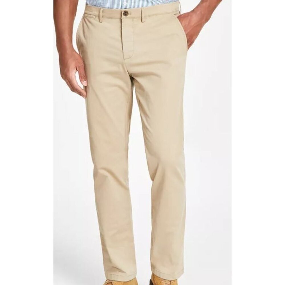 Tommy Hilfiger TH Flex Straight Chino Pants Men Size 38 / 32 NWT Stretch